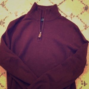 J Crew lambs wool 1/4 zip sweater
